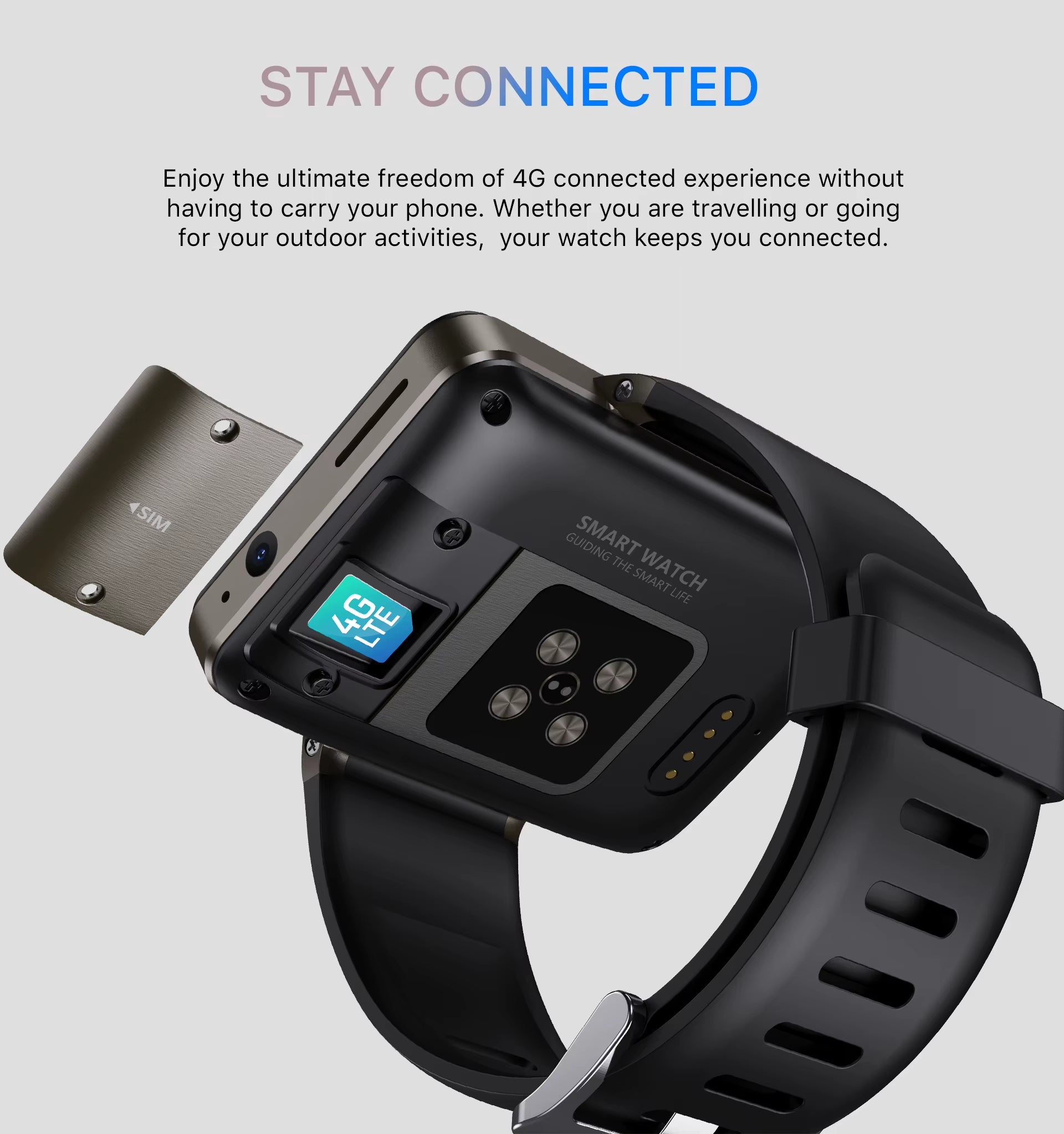 Smart Watch Android 4G Internet Premium New Model 4G SIM Card 3GB RAM 32GB ROM Camera WIFI Phone Watches for Men