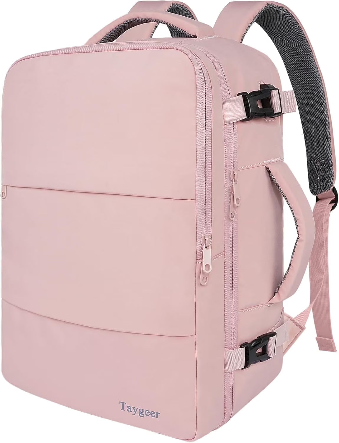 Travel Backpack for Women, Carry on Big Bag with USB Port, TSA 15.6In Laptop Bag Pink