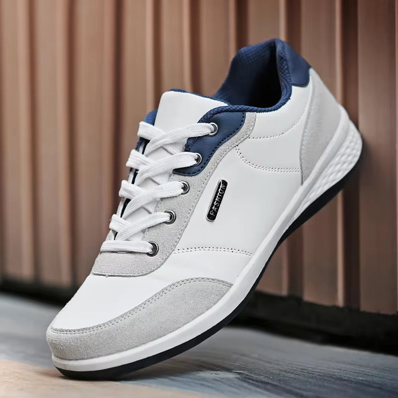 New Men Shoes Spring Autumn Waterproof Walking Sneakers Leisure Male Leather Sports Shoes Non-Slip Footwear Tennis for Men