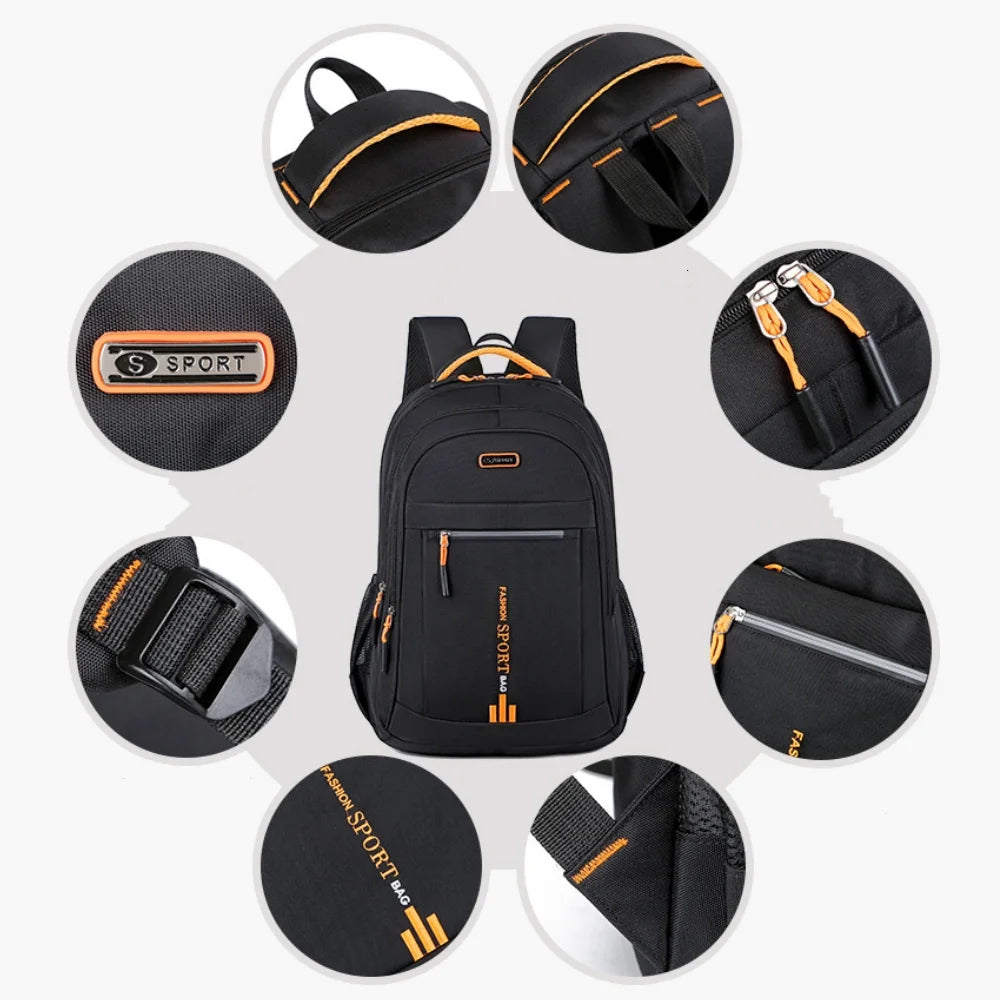 Travel Laptop Backpack for Men Women, Slim Business Backpack College School Backpack Fit 15.6" Laptop, Black