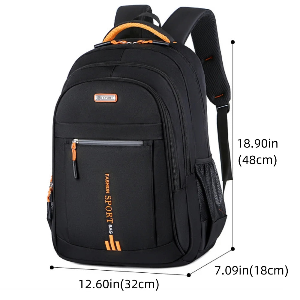Travel Laptop Backpack for Men Women, Slim Business Backpack College School Backpack Fit 15.6" Laptop, Black
