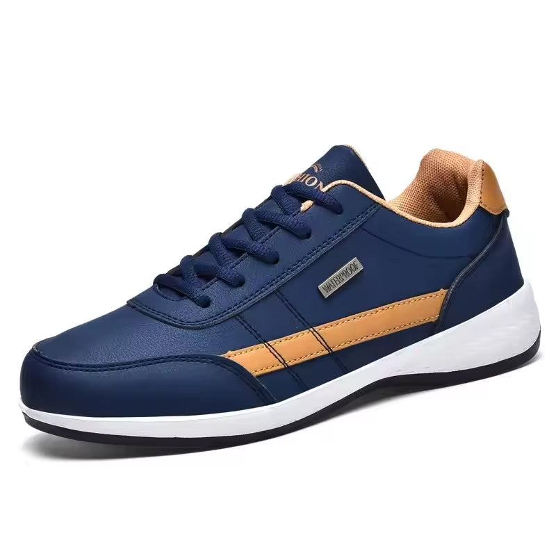 New Men Shoes Spring Autumn Waterproof Walking Sneakers Leisure Male Leather Sports Shoes Non-Slip Footwear Tennis for Men