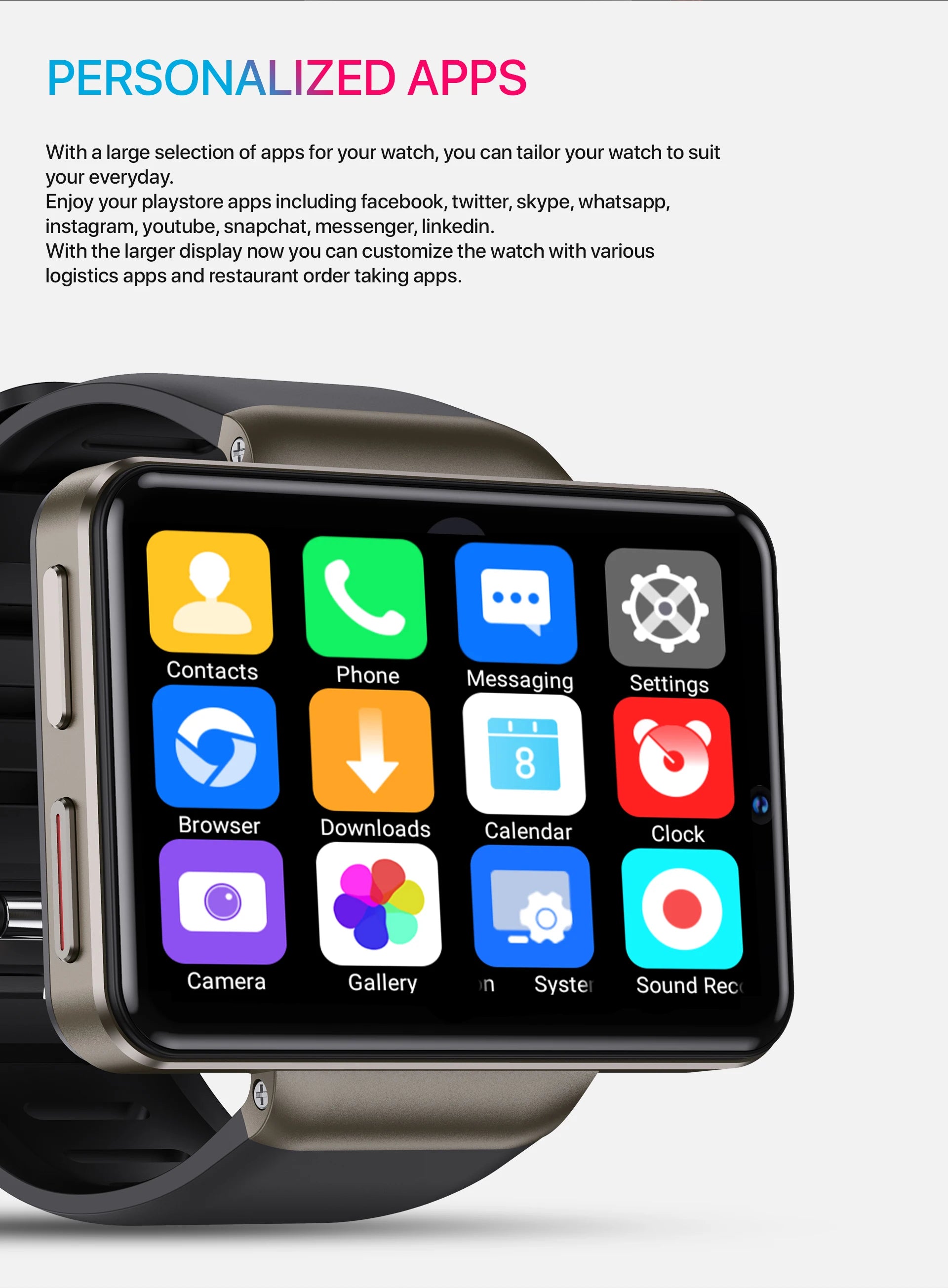 Smart Watch Android 4G Internet Premium New Model 4G SIM Card 3GB RAM 32GB ROM Camera WIFI Phone Watches for Men
