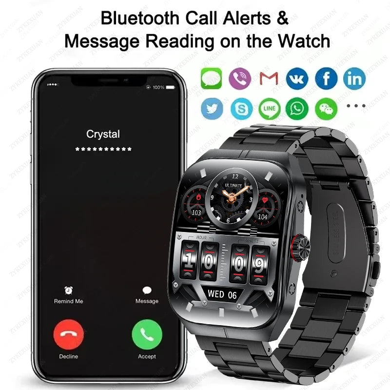 2025 New HD AMOLED Screen for OPPO Watch 4 Pro Sports Smart Watches Men GPS Track Waterproof Bluetooth Call NFC Smart Watch