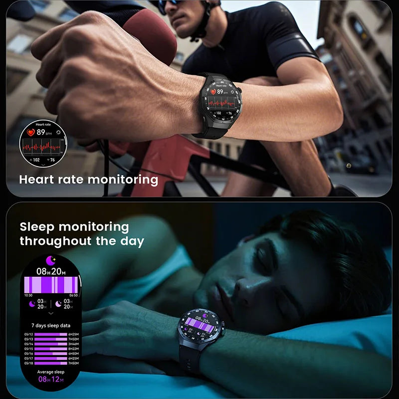 2025 New GT5 Pro Smart Watch Men 1.53 Inch AMOLED Screen GPS Track Sport Watches Heart Rate Waterproof Bluetooth Call Bracelet