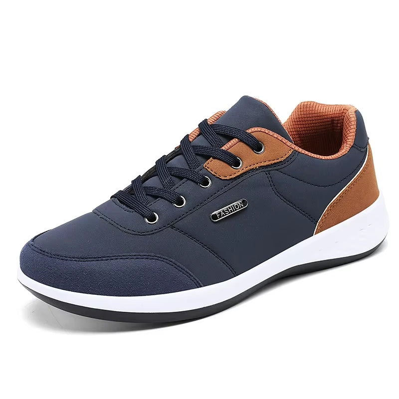 New Men Shoes Spring Autumn Waterproof Walking Sneakers Leisure Male Leather Sports Shoes Non-Slip Footwear Tennis for Men