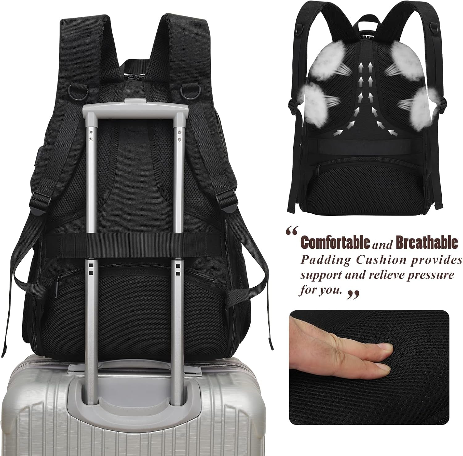 35L Travel Laptop Backpack for Men Women