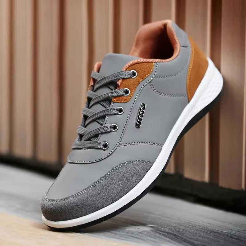 New Men Shoes Spring Autumn Waterproof Walking Sneakers Leisure Male Leather Sports Shoes Non-Slip Footwear Tennis for Men