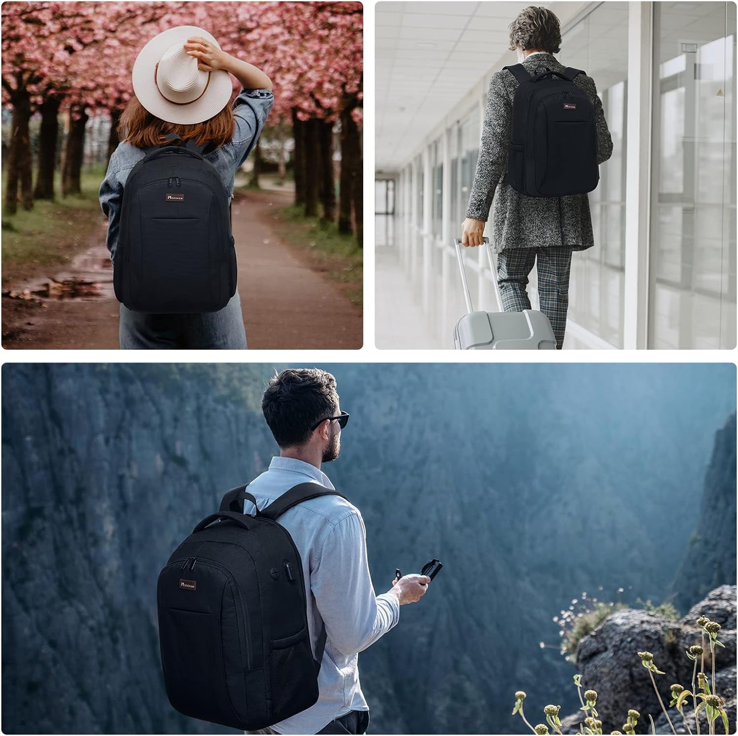 35L Travel Laptop Backpack for Men Women